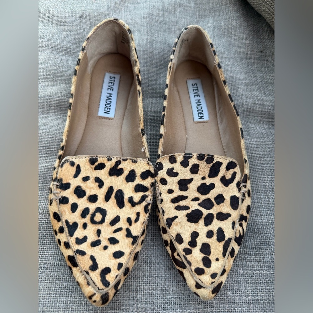 Steve Madden Leopard Loafer Everyday Flats Chic Comfortable